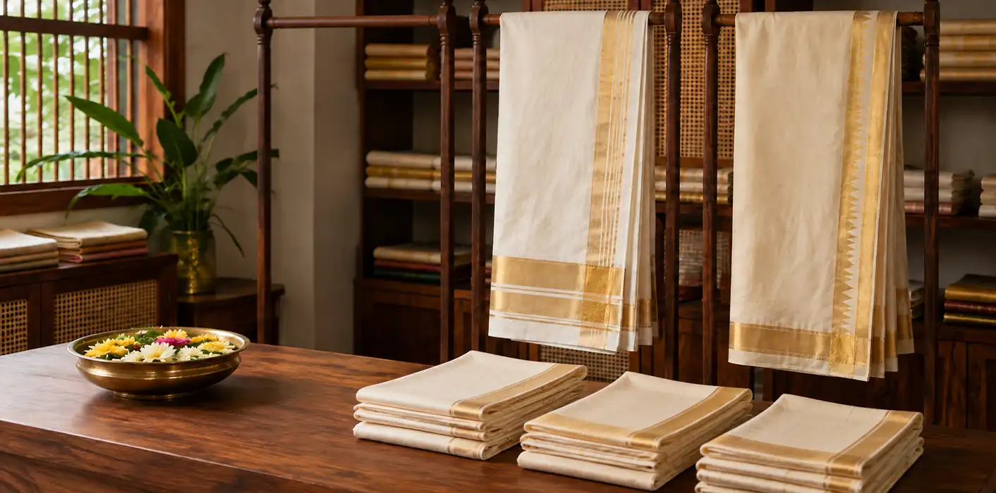 Where to Buy Kasavu Sarees in Kochi This Onam