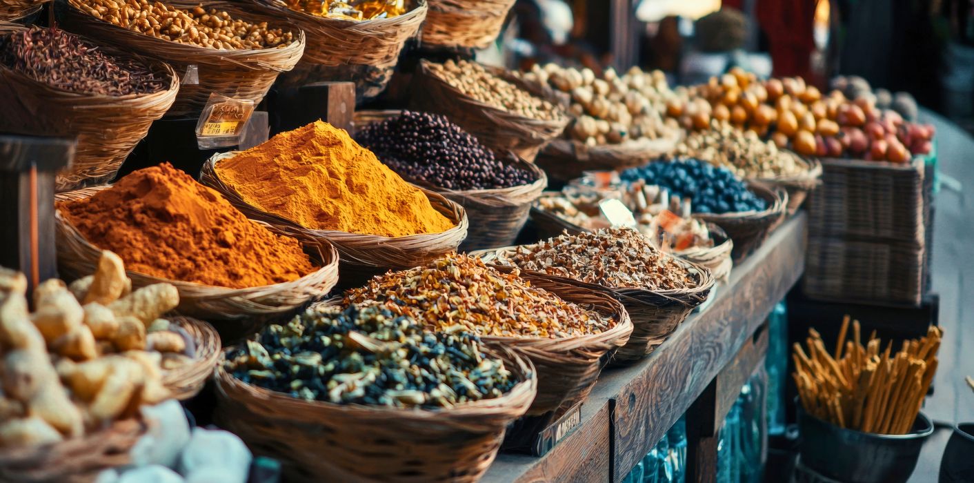 Kochi Spice Market in Mattancherry, Fort Kochi, Kerala